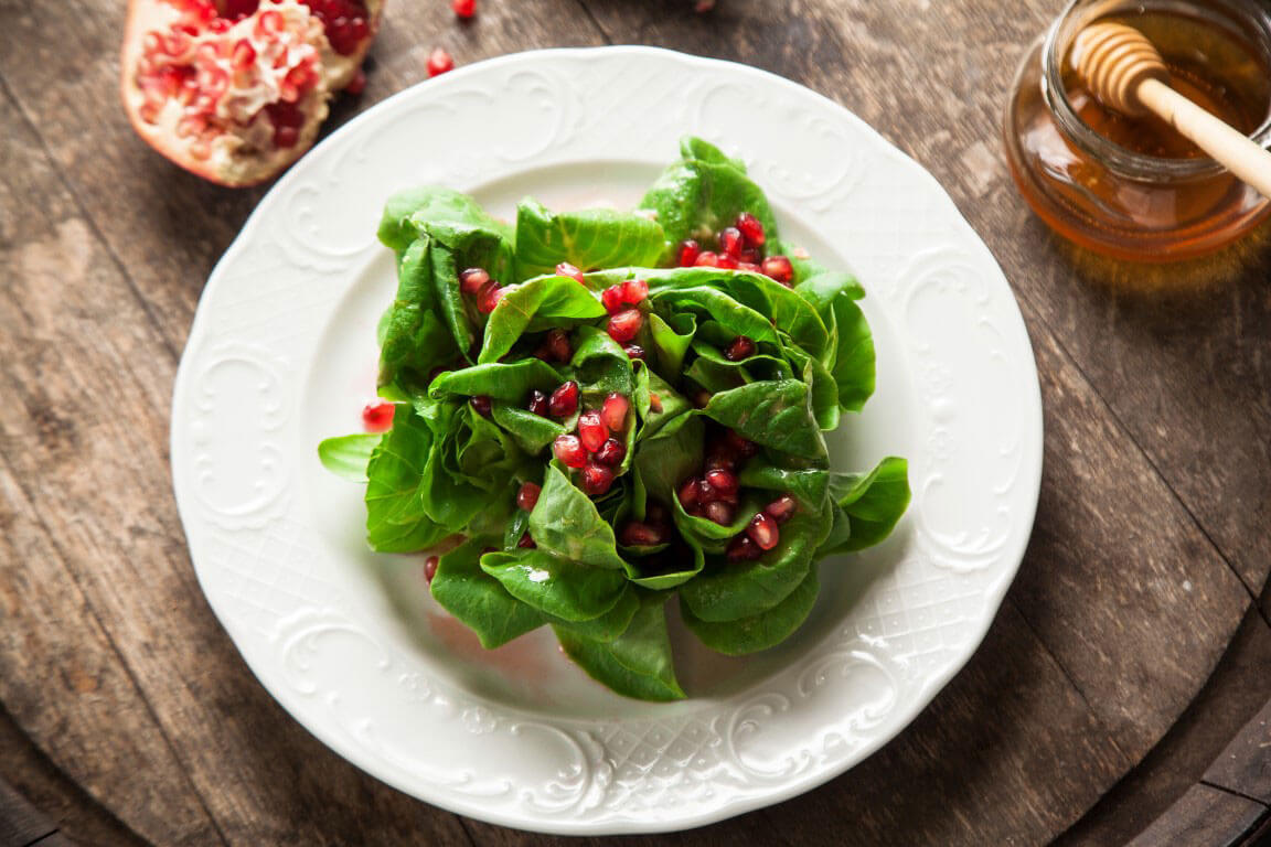 ראש חסה סלנובה בויניגרט דבש חרדל ורימון