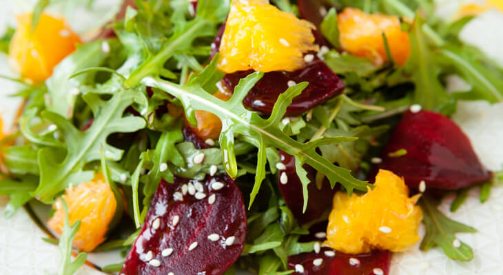 סלט סלק בוויניגרט חרדל ודבש