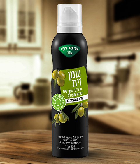 תרסיס שמן זית ללא תוספת גז