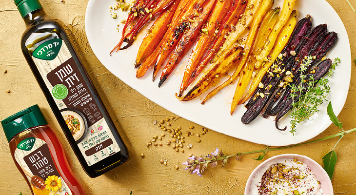 אנטיפסטי גזרים מזוגגים בדבש ותבלינים לנשנוש