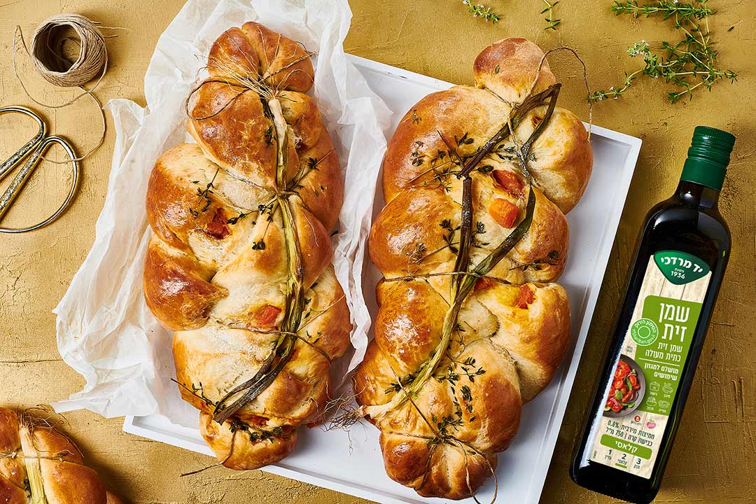 חלה פראית ללא קליעה עם קוביות דלעת צלויה