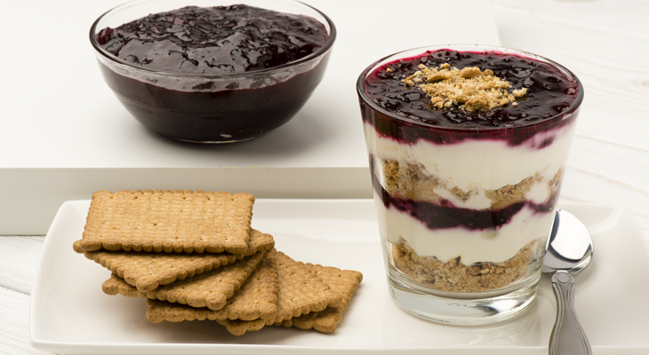 קרם מסקרפונה, עוגיות חמאה וקונפיטורה